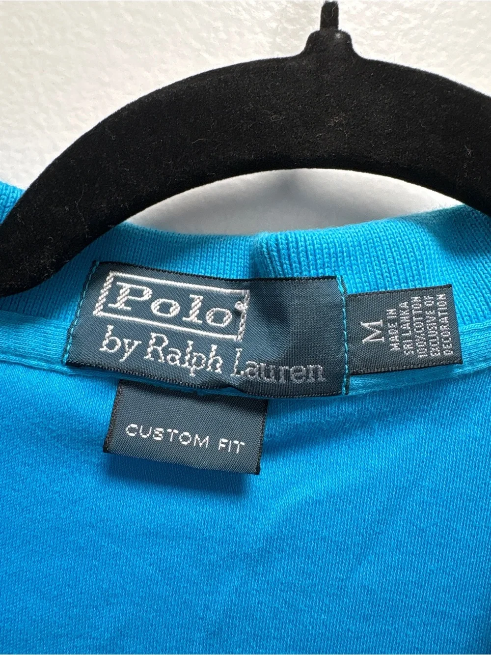 Polo by Ralph Lauren Men’s Turquoise Polo Y2K Layerable Piece | M